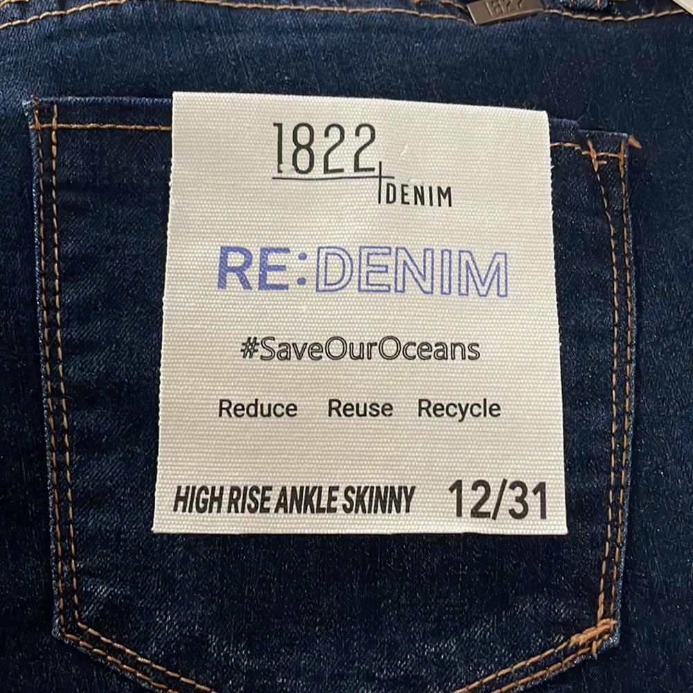 NWT 1822 high rise skinny cuffed jeans - Picture 6 of 9